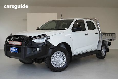 White 2020 Isuzu D-MAX Crew Cab Chassis Sx (4X4)