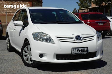 White 2012 Toyota Corolla Hatchback Ascent