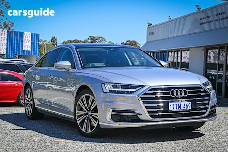 Silver 2018 Audi A8 Sedan 55 Tsfi Quattro Plus (Hybrid)