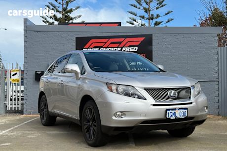 Silver 2010 Lexus RX450H Wagon Sports