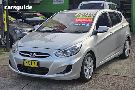 Silver 2017 Hyundai Accent Hatchback Sport