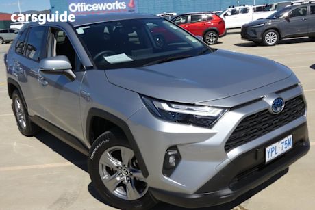 Silver 2022 Toyota RAV4 Wagon Gx (2Wd) Hybrid Nav
