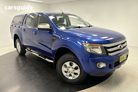 Blue 2014 Ford Ranger Dual Cab Utility Xls (4X4)
