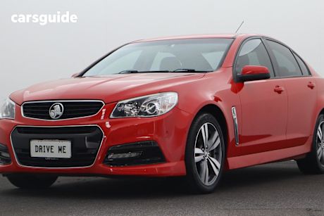 Red 2015 Holden Commodore Sedan Sv6