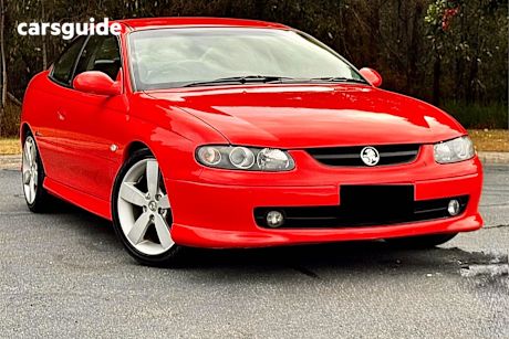 Red 2002 Holden Monaro Coupe Cv8