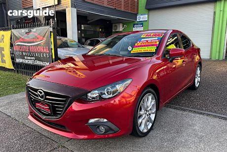 Red 2013 Mazda 3 Sedan Sp25