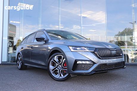 Grey 2024 Skoda Octavia Wagon Rs 180Tsi