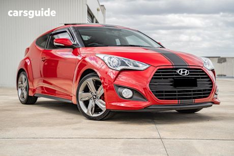 Red 2015 Hyundai Veloster Coupe Sr Turbo