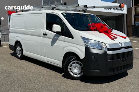 White 2020 Toyota HiAce Van Lwb (4 Door Option)