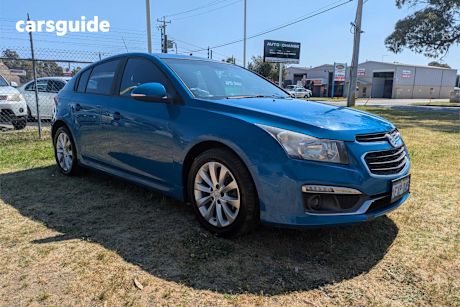 Blue 2015 Holden Cruze Hatchback Sri
