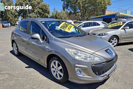 Grey 2010 Peugeot 308 Hatchback Xse Turbo