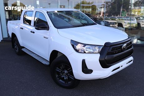 White 2023 Toyota Hilux Double Cab Pick Up Workmate Hi-Rider (4X2)