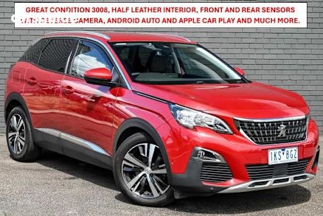 Red 2017 Peugeot 3008 Wagon Allure