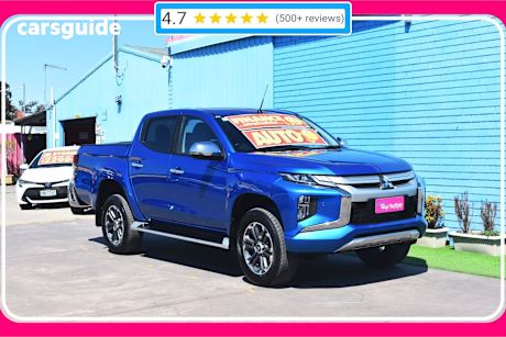 Blue 2020 Mitsubishi Triton Ute Tray GLS 4X4