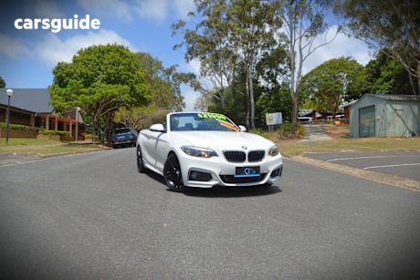 White 2015 BMW 220I Convertible M Sport