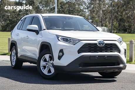 White 2021 Toyota RAV4 Wagon Gx (Awd) Hybrid