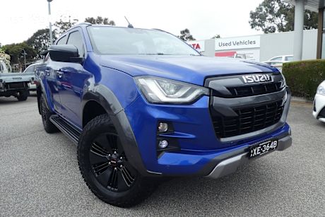 Blue 2022 Isuzu D-MAX Crew Cab Utility X-Terrain (4X4)