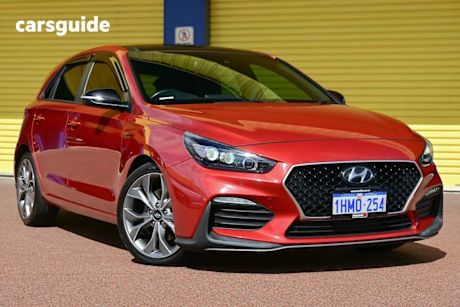 Orange 2020 Hyundai I30 Hatchback N Line Premium