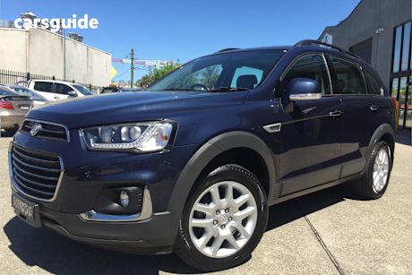 Blue 2017 Holden Captiva Wagon Active 7 Seater