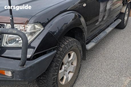 Black 2011 Nissan Navara Dual Cab Pick-up St (4X4)