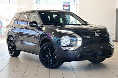 Grey 2024 Mitsubishi Outlander Wagon Black Edition 7 Seat (2Wd)