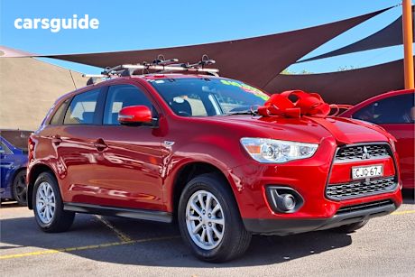 Red 2012 Mitsubishi ASX Wagon Aspire (4Wd)