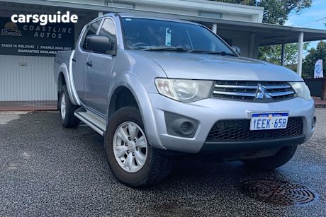 Silver 2013 Mitsubishi Triton Double Cab Utility Glx (4X4)
