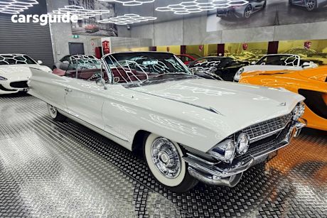White 1961 Cadillac SERIES 62 Convertible