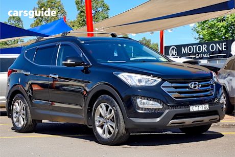 Black 2014 Hyundai Santa FE Wagon Elite Crdi (4X4)