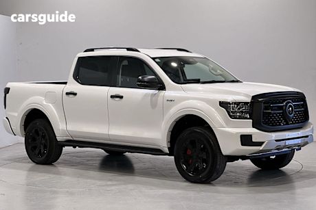 White 2025 GWM Cannon Alpha Dual Cab Utility Lux Phev (4X4)