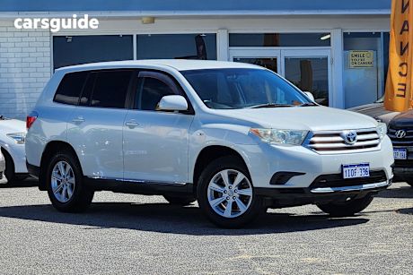 White 2012 Toyota Kluger Wagon Kx-R (Fwd) 7 Seat