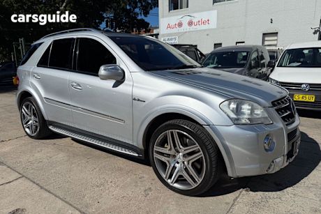 Silver 2010 Mercedes-Benz ML SUV ML63 AMG 4X4