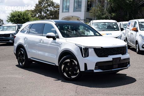 White 2025 Kia Sorento Wagon Gt-Line Hev Awd