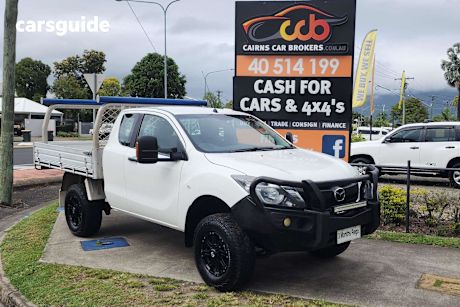 White 2017 Mazda BT-50 Freestyle Cab Chassis Xt (4X4)