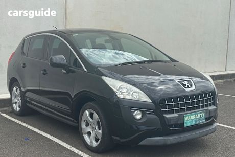 Black 2012 Peugeot 3008 Wagon Active 1.6