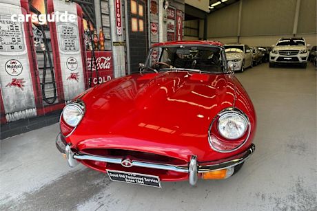 Red 1969 Jaguar E Type Coupe 2+2 R