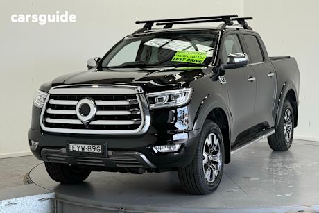 Black 2022 GWM UTE Dual Cab Utility Cannon-X (4X4)