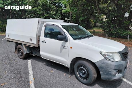 White 2013 Toyota Hilux Cab Chassis Workmate