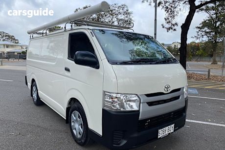 White 2017 Toyota HiAce Van Lwb