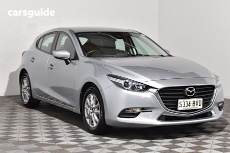 Silver 2018 Mazda 3 Hatchback Neo Sport