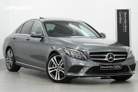 Grey 2020 Mercedes-Benz C300 Sedan