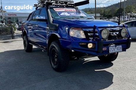 Blue 2014 Ford Ranger Dual Cab Utility Xlt 3.2 (4X4)