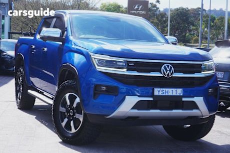 Blue 2024 Volkswagen Amarok Dual Cab Utility Style Tdi600 4Motion
