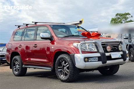 Red 2008 Toyota Landcruiser Wagon Vx (4X4)