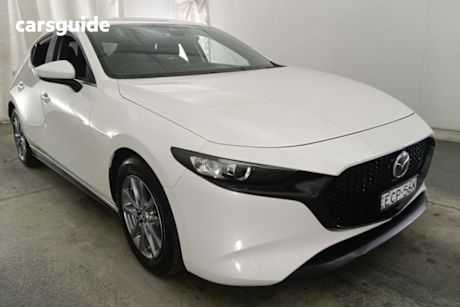 White 2019 Mazda 3 Hatchback G20 Pure