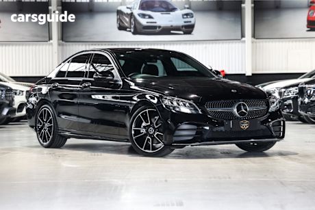 Black 2021 Mercedes-Benz C-CLASS Sedan C200 R