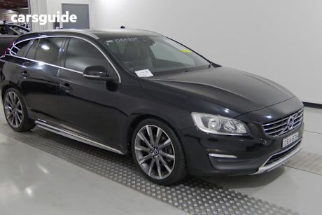Black 2015 Volvo V60 Wagon T5 Kinetic