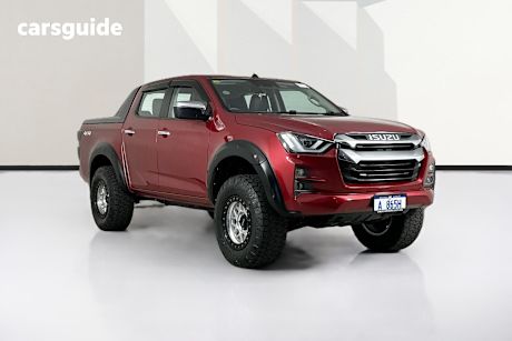 Red 2022 Isuzu D-MAX Crew Cab Utility Ls-U+ (4X4)