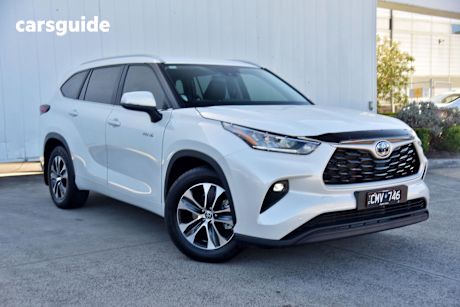 White 2023 Toyota Kluger Wagon Gxl Hybrid Awd
