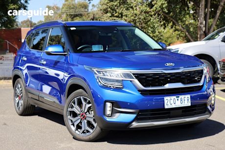 Blue 2020 Kia Seltos Wagon Gt Line (Awd)